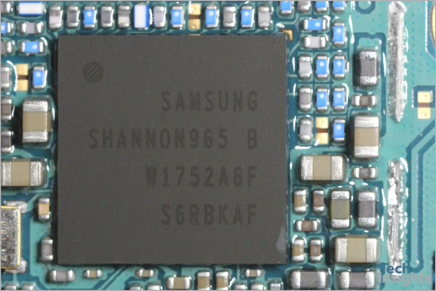 Galaxy S9+内置三星香农965射频收发器